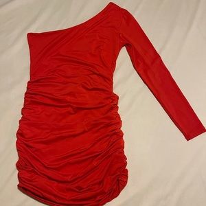 One Shoulder Minidress